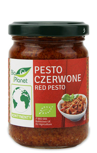 PESTO CZERWONE Z SUSZONYCH POMIDORÓW BIO 140 g - BIO PLANET