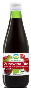 SOK Z ŻURAWINY NFC BEZGLUTENOWY BIO 300 ml - BIOFOOD