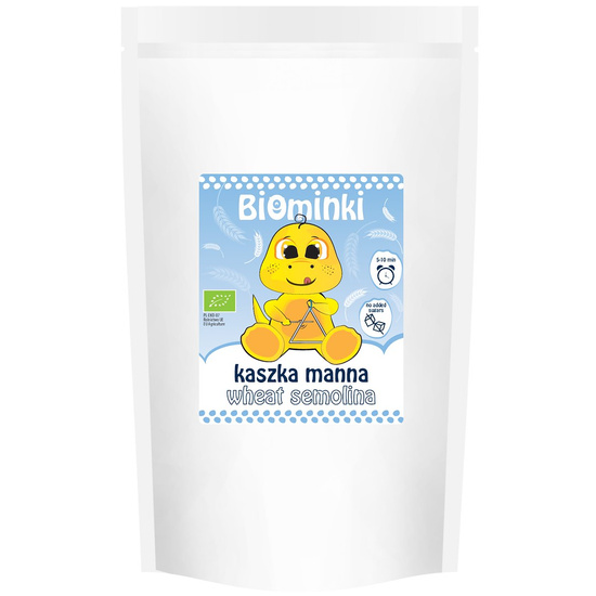 KASZKA MANNA BEZ DODATKU CUKRÓW BIO 500 g - BIOMINKI