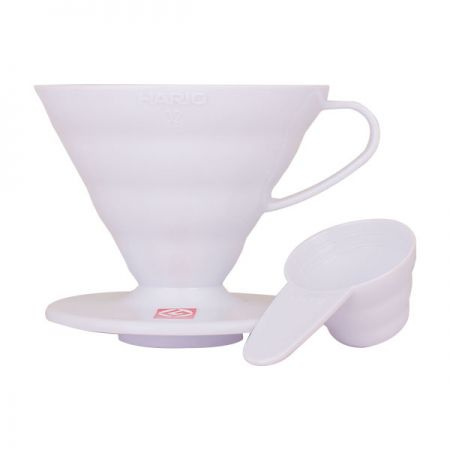 Hario | Dripper z tworzywa sztucznego biały - rozmiar 02