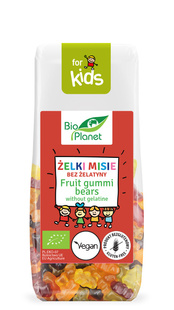 ŻELKI MISIE BEZ ŻELATYNY BEZGLUTENOWE BIO 100 g - BIO PLANET FOR KIDS