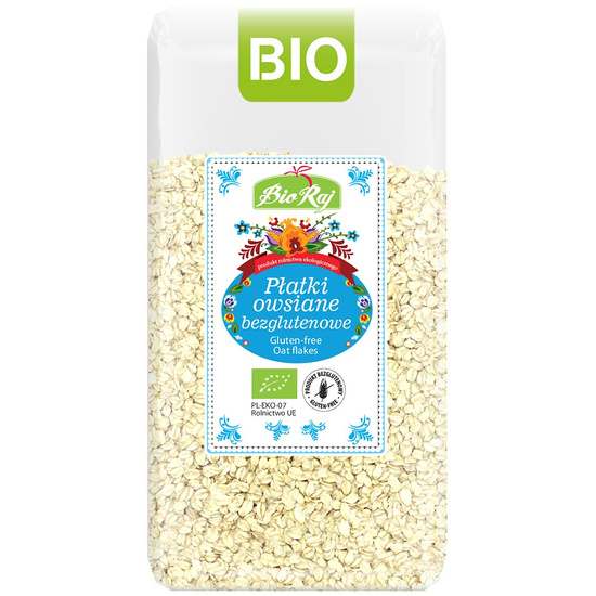 PŁATKI OWSIANE BEZGLUTENOWE BIO (POLSKA) 350 g - BIO RAJ