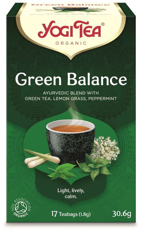 HERBATA ZIELONA RÓWNOWAGA (GREEN BALANCE) BIO (17 x 1,8 g) 30,6 g - YOGI TEA