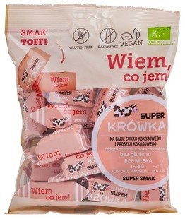 KRÓWKI O SMAKU TOFFI BEZMLECZNE BEZGLUTENOWE BIO 150 g - ME GUSTO (SUPER KRÓWKA)