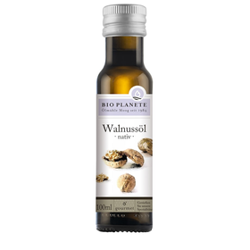 OLEJ Z ORZECHÓW WŁOSKICH TŁOCZONY NA ZIMNO BIO 100 ml - BIO PLANETE