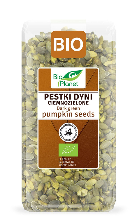 PESTKI DYNI CIEMNOZIELONE (UPRAWIANE W EUROPIE) BIO 350 g - BIO PLANET