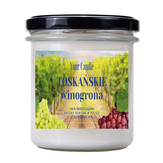 ŚWIECA SOJOWA TOSKAŃSKIE WINOGRONA 150 ml - YOUR CANDLE