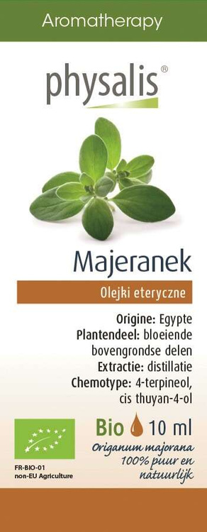 Physalis | Olejek eteryczny majeranek (marjolaine) 10 ml | ORGANIC