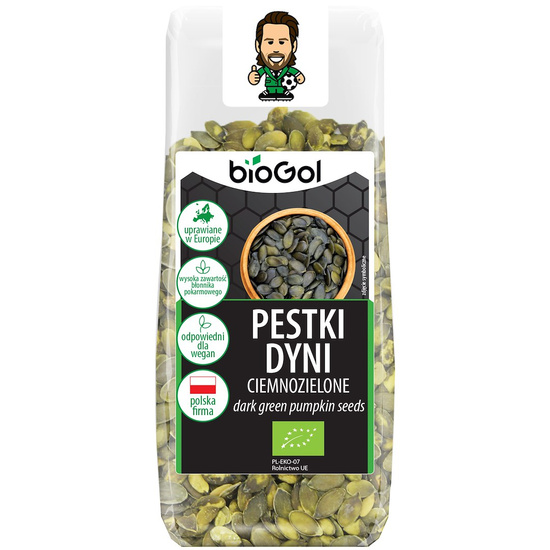 PESTKI DYNI CIEMNOZIELONE (UPRAWIANE W EUROPIE) BIO 150 g - BIOGOL