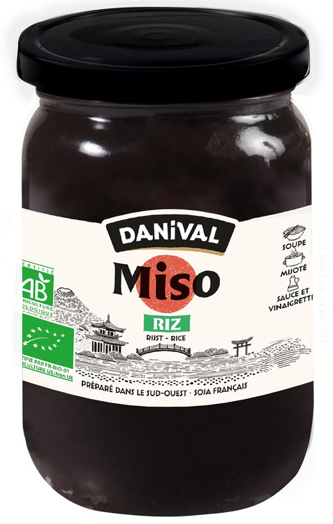 MISO RICE (PASTA Z SOI I RYŻU) BEZGLUTENOWE BIO 200 g - DANIVAL