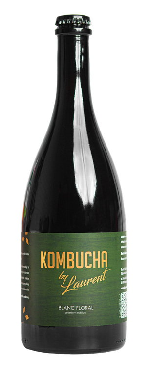 KOMBUCHA FERMENTOWANA NA BUKU O SMAKU KWIATÓW CZARNEGO BZU (BLANC FLORAL) BIO 750 ml - KOMBUCHA BY LAURENT (PREMIUM)