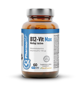 WITAMINA B12 (100 µg) BEZGLUTENOWA 60 KAPSUŁEK - PHARMOVIT (CLEAN LABEL)