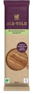 MAKARON (ORKISZOWY RAZOWY) SPAGHETTI BIO 500 g - ALB-GOLD