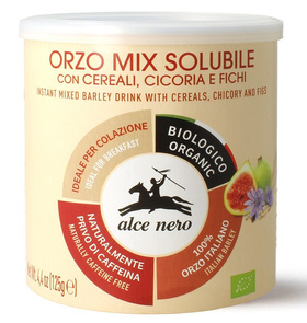 KAWA ZBOŻOWA INSTANT Z CYKORIĄ I FIGAMI BIO 125 g - ALCE NERO