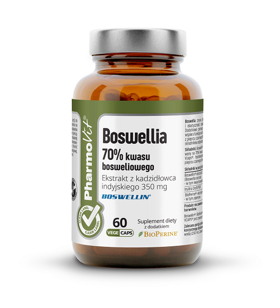 BOSWELLIA (350 mg) BEZGLUTENOWA 60 KAPSUŁEK - PHARMOVIT (CLEAN LABEL)