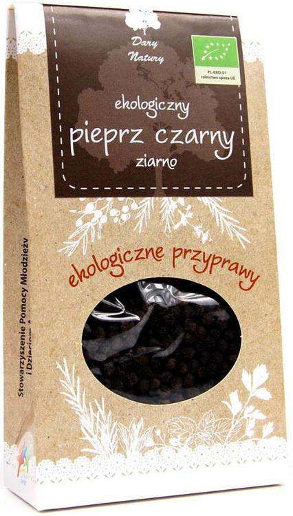 PIEPRZ CZARNY ZIARNO BIO 50 g - DARY NATURY