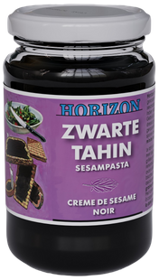 TAHINI CZARNE (PASTA SEZAMOWA Z CZARNEGO SEZAMU) BEZGLUTENOWE BIO 350 g - HORIZON