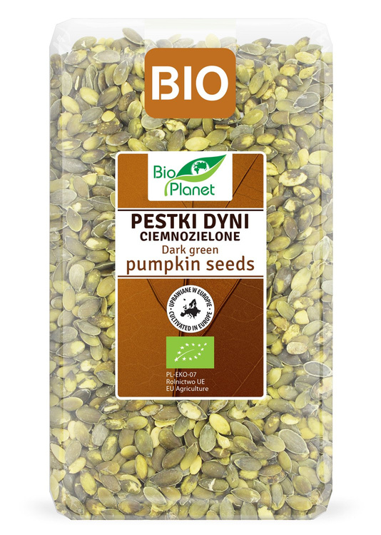 PESTKI DYNI CIEMNOZIELONE (UPRAWIANE W EUROPIE) BIO 1 kg - BIO PLANET