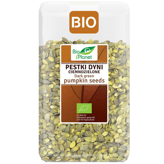 PESTKI DYNI CIEMNOZIELONE BIO 1 kg - BIO PLANET