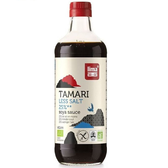 SOS SOJOWY TAMARI 50 % MNIEJ SOLI BEZGLUTENOWY BIO 500 ml - LIMA