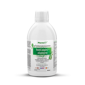 SUPLEMENT DIETY MULTICOMPLEX + ADAPTOGENY W PŁYNIE BEZGLUTENOWY 500 ml - PHARMOVIT