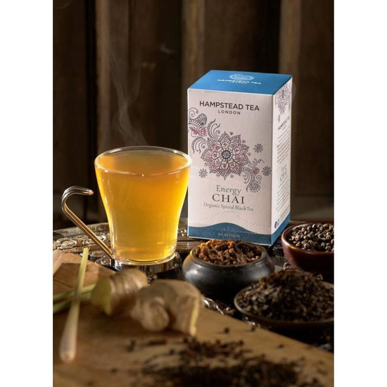 Herbata czarna z aromatycznymi przyprawami Energy Chai saszetki 250szt. | ORGANIC - FAIRTRADE | Hampstead