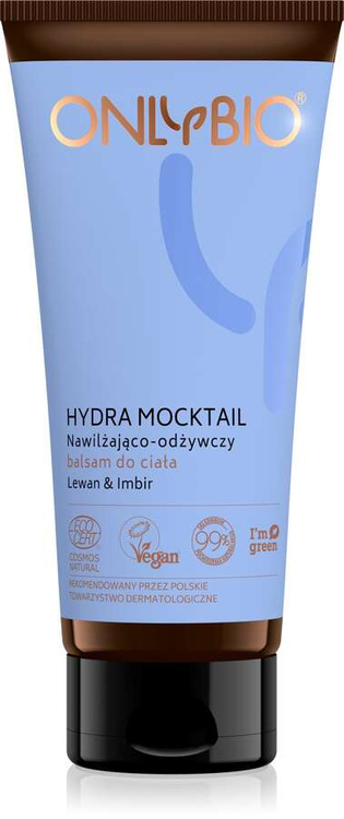 BALSAM DO CIAŁA NAWILŻAJĄCO - ODŻYWCZY LEWAN I IMBIR ECO 200 ml - ONLY BIO (HYDRA MOCKTAIL)