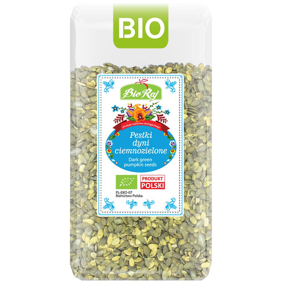 PESTKI DYNI CIEMNOZIELONE BIO (POLSKA) 300 g - BIO RAJ