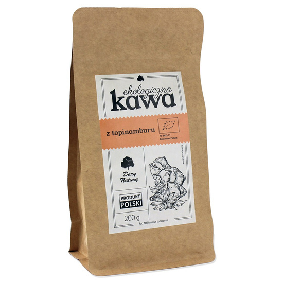 KAWA Z TOPINAMBURU Z KORZENIEM MNISZKA LEKARSKIEGO BIO 200 g - DARY NATURY