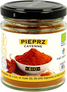 PIEPRZ CAYENNE BEZGLUTENOWY BIO 85 g - PIĘĆ PRZEMIAN