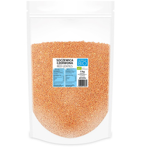 SOCZEWICA CZERWONA BIO 5 kg - HORECA (BIO PLANET)