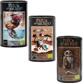 Zestaw 2x kakao oraz czekolada do picia Mzuzu 250 g | ORGANIC - FAIRTRADE | Pizca del Mundo 